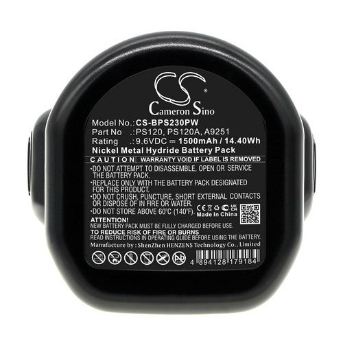 Black & Decker PS120 Battery 9.6 Volt